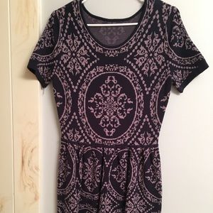 Damask print dress (NEVER WORN)